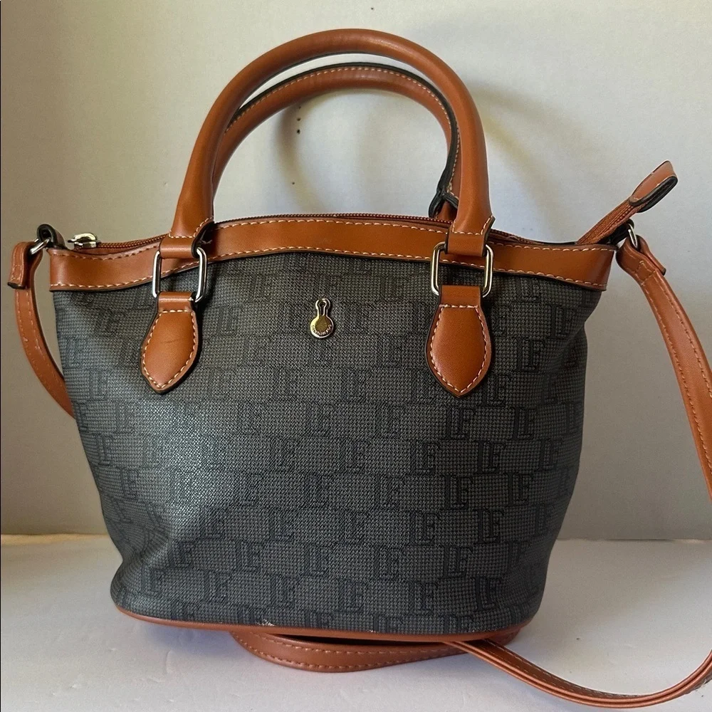 Chic London Fog Monogram Crossbody & Satchel Handbag